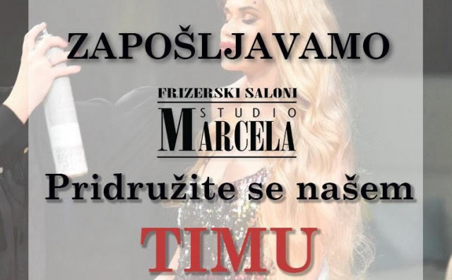 STUDIO MARCELA traži iskusne frizere