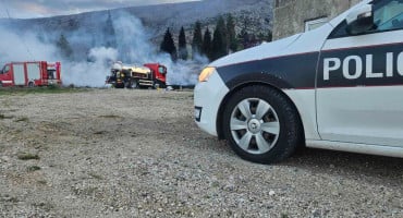 Požar guma i otpada Opine Mostar