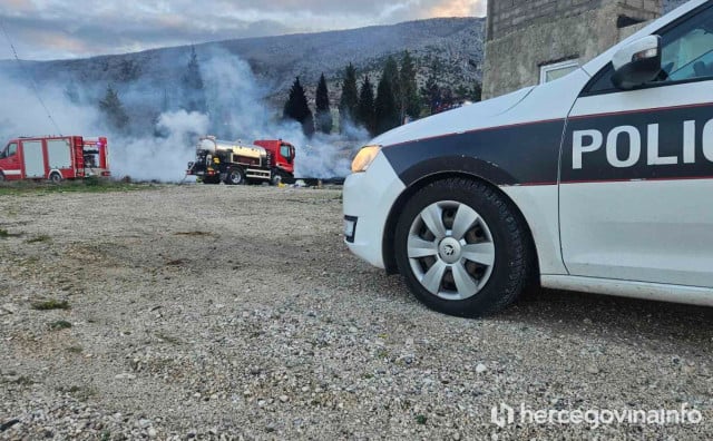Požar guma i otpada Opine Mostar
