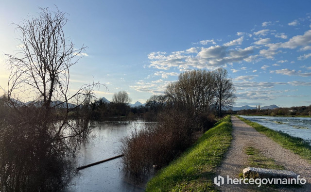 Porast vodostaja u Hercegovini, Trebižat najviši u jutarnjem mjerenju
