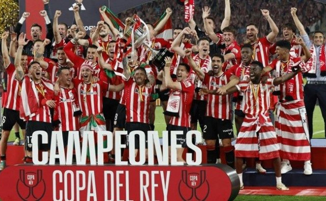 VELIKO SLAVLJE U BASKIJI Athletic Bilbao osvojio španjolski Kup nakon 40 godina