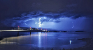 Pelješki most oluja