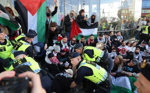 IZA KULISA EUROSONGA Veliki propalestinski prosvjed u Malmöu, prosvjednici se sukobili s policijom