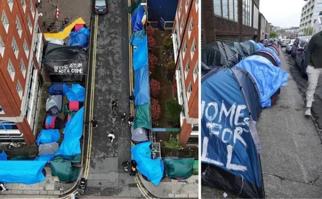 Policija uklonila migrantsko šatorsko naselje u središtu Dublina