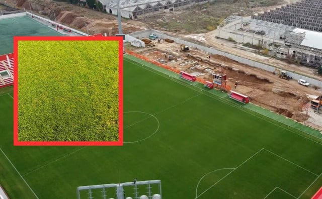 Kako je oštećen travnjak stadiona Rođeni?