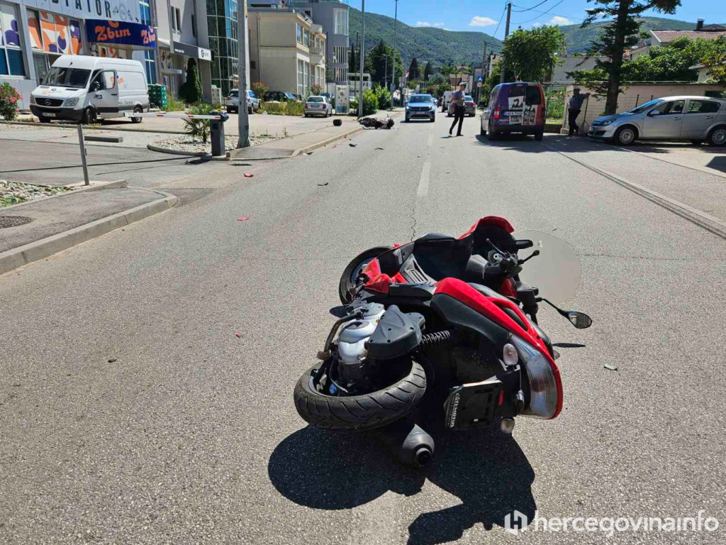 Sudar motocikala mostar