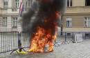 MARKOV TRG Muškarac se polio benzinom i zapalio ispred zgrade Vlade Republike Hrvatske