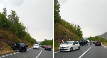Lančani udes Mostar - Jablanica