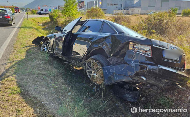 Prometna nezgoda na M17 pored Mostara, najmanje jedna osoba ozlijeđena