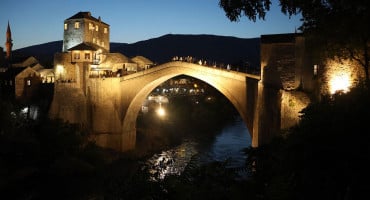 Stari most sumrak