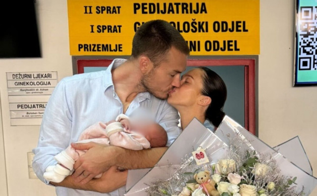 SREĆU PODIJELILI S PRIJATELJIMA Viktorija i Toni Šunjić dobili drugu kćerkicu, malenu Kiaru