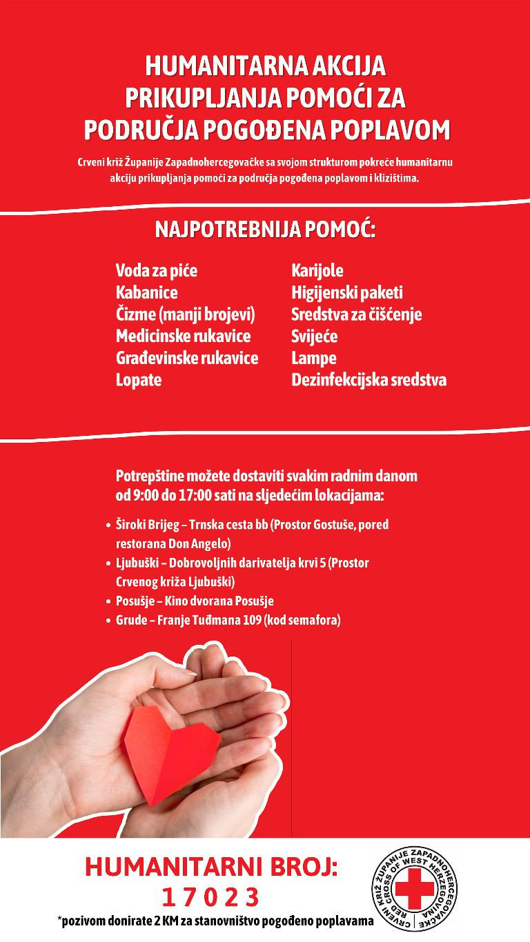 najpotrebnija pomoć poplave