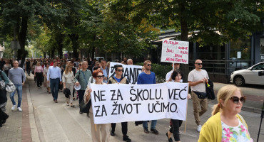 Prosvjed srednjih škola i Sveučilišta u Mostaru