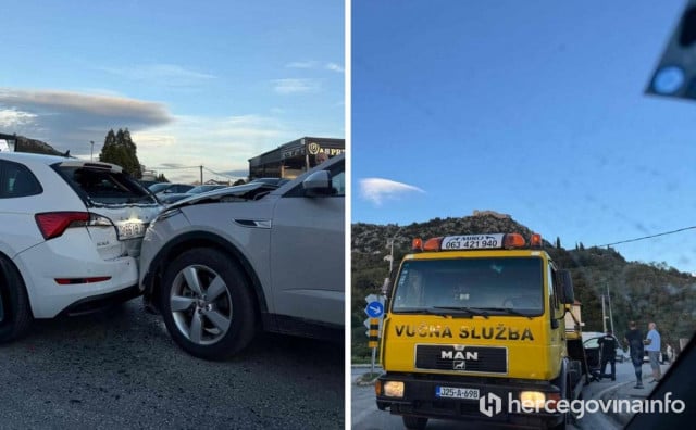 SUDAR U LJUBUŠKOM Veća materijalna šteta, na sreću bez ozlijeđenih