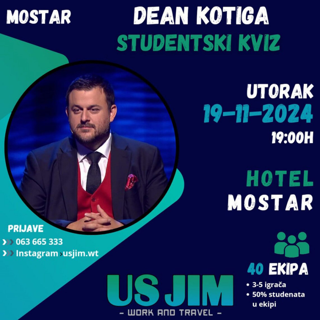 Dean Kotiga kviz Mostar