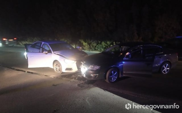 TROMEĐA Sudar dva automobila na ulazu u Međugorje