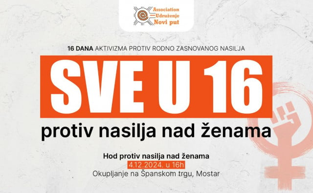 HOD PROTIV NASILJA NAD ŽENAMA 'Nijedna nije sigurna dok sve nismo sigurne'