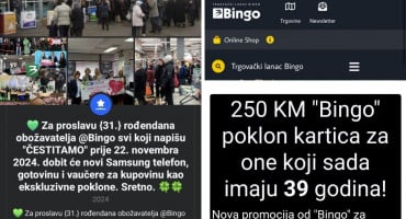 lažna nagradna igra bingo