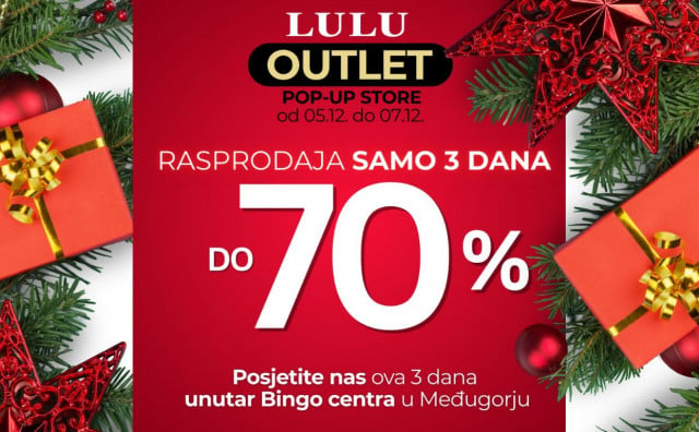 LULU OUTLET Ugrabite najbolje svjetske brendove do 70% jeftinije!