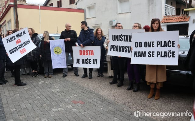 Sindikat pravosuđa HNŽ: 'Inflacija nam je pojela povećanja, želimo pregovore s Vladom'