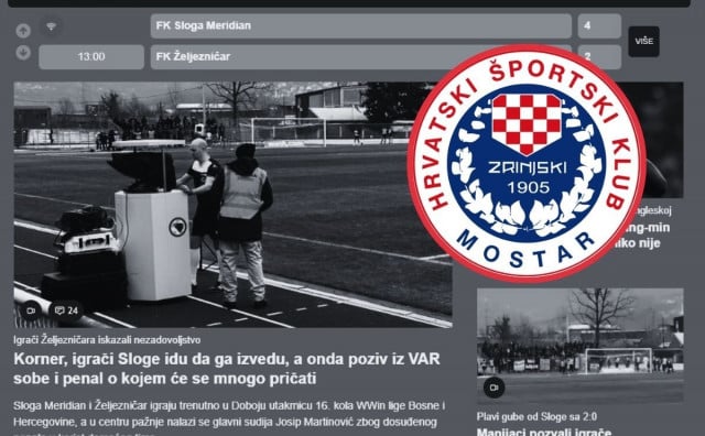 KRAJ 'SURADNJE' Zrinjski i službeno prekinuo svaki odnos s portalom SportSport.ba