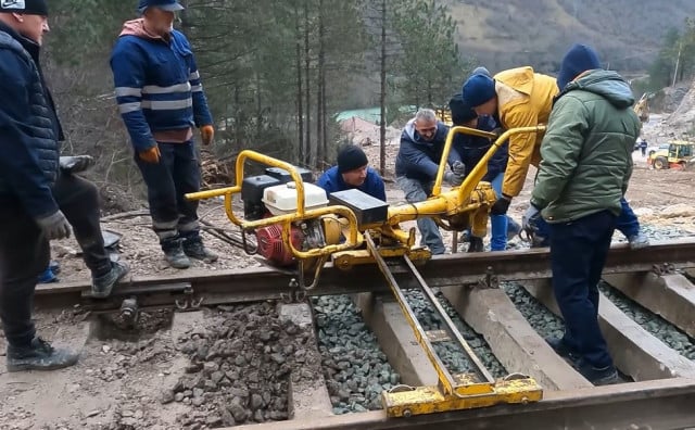 Saniran dio željezničke pruge u Donjoj Jablanici