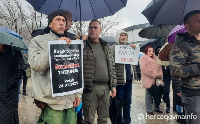 Stotine građana i radnika trebinjske tvrtke podržalo studentsku borbu