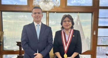 Milanko Kajganić i Delia Milagros Espinoza Valenzuela