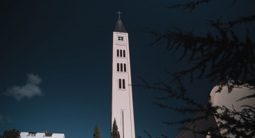 Zvonik franjevačke crkve u Mostar