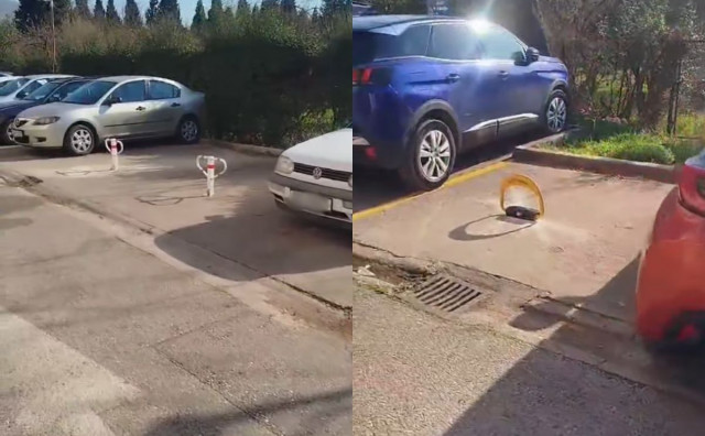 Sve više Mostaraca bespravno zauzima parkinge postavljanjem fiksnih blokada