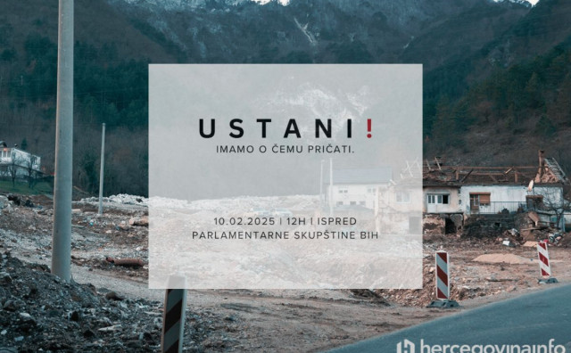 SUTRA PROSVJED U SARAJEVU Studenti traže odgovornost za poplave u Jablanici, Konjicu i Fojnici