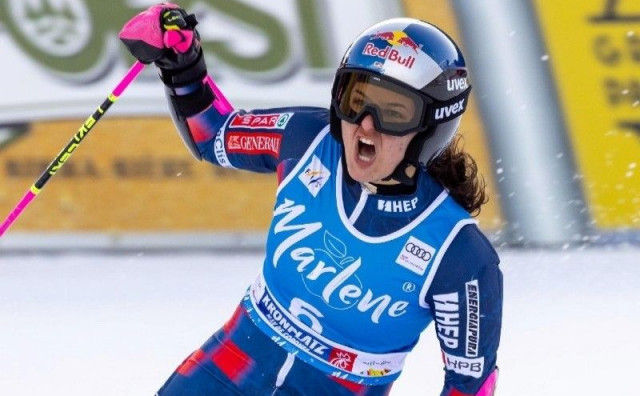 Zrinka Ljutić u drugoj vožnji slaloma u Leviju