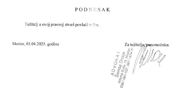 Tužba Rade Bošnjak