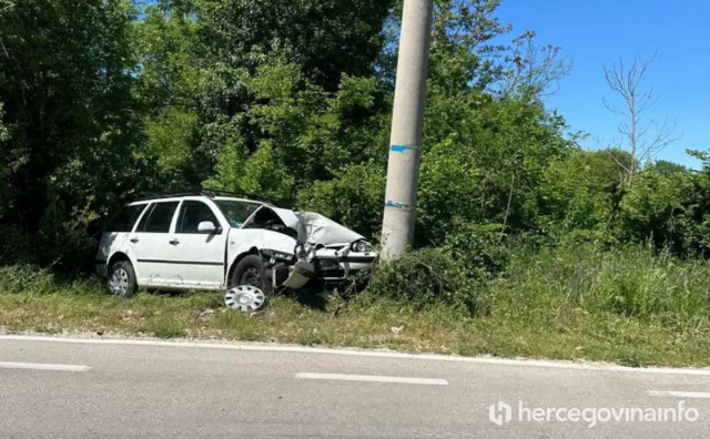 Samoslijetanje vozila u Ljubuškom, veća materijalna šteta