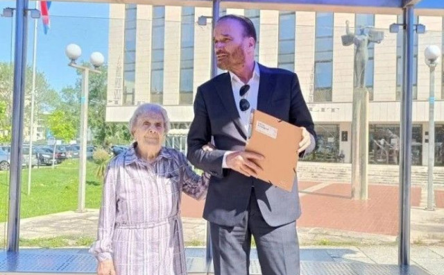 ZLOČINI U ŠIROKOM BRIJEGU Vjera Andrijić svjedočila na sudu u pratnji odvjetnika Ante Nobila