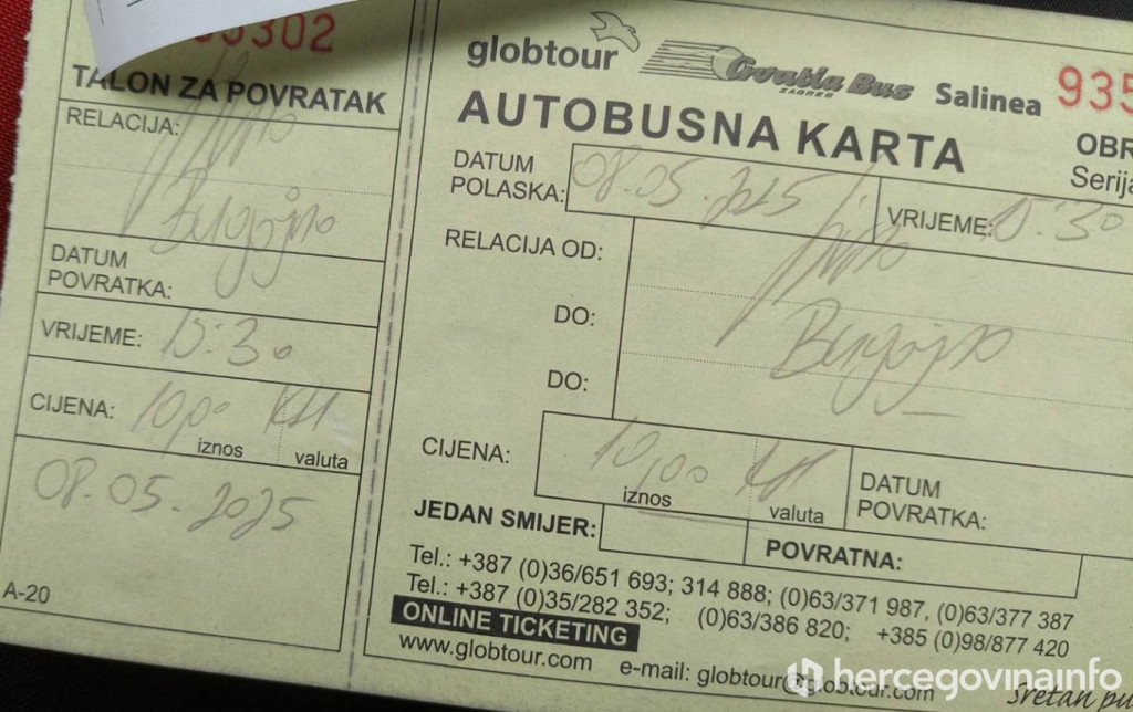 Kupljena karta na kolodvoru Livno
