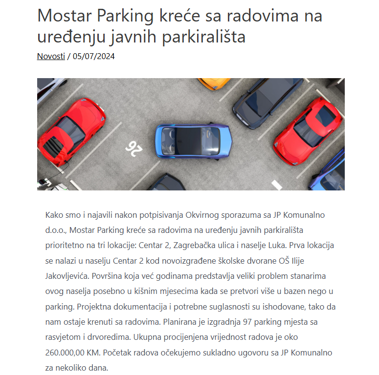 Mostar Parking