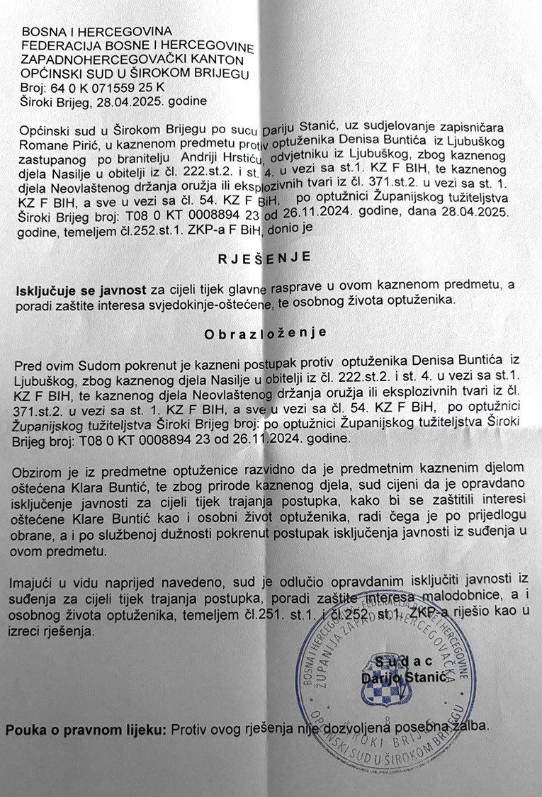 Suđenje Denisu Buntiću