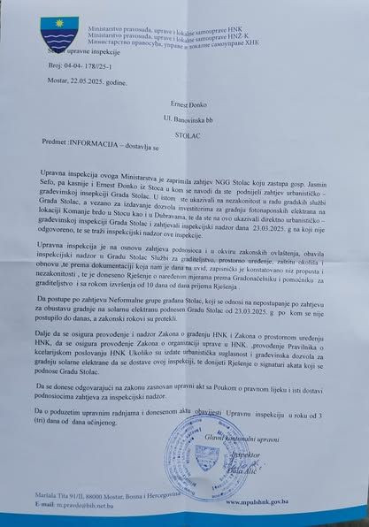 Upravna inspekcija stolac