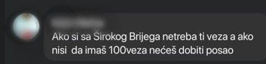 Zapošljavanje preko veze u SKB Mostar