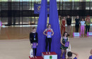 Vermelho klub plesača na svili 