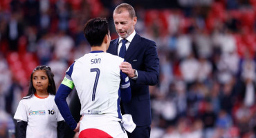 Aleksander Čeferin Son Heung-min Tottenham