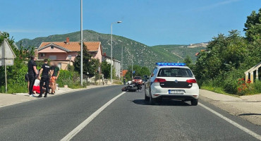 Prometna nesreća Mostar Mazoljice, ozlijeđen motociklist