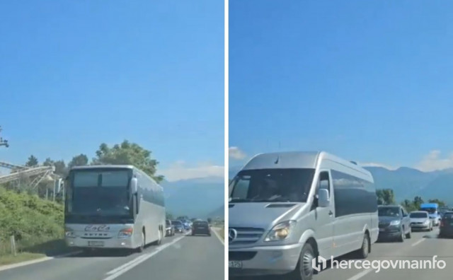 Pogledajte kilometarske kolone na ulazu u Mostar