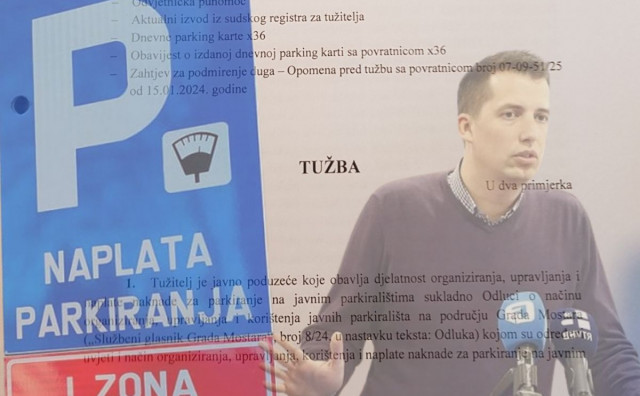 Mostar Parking prvi put tuži građanku, na meti je najžešća kritičarka uknjižbe na dvorišta zgrada