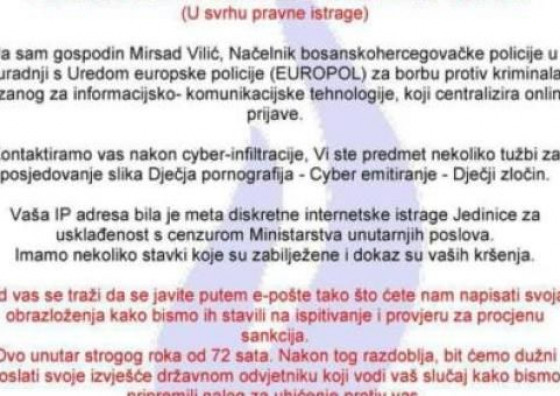 MUP ZHŽ upozorava: Pojavio se novi oblik kibernetičke prijevare na području županije