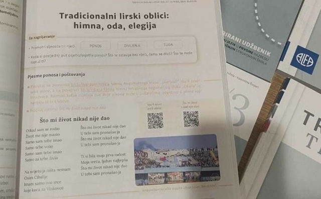 Pjesma Ultrasa uvrštena u udžbenik hrvatskoga jezika