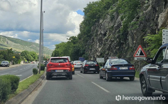 Prometne gužve u Mostaru zbog kvara automobila
