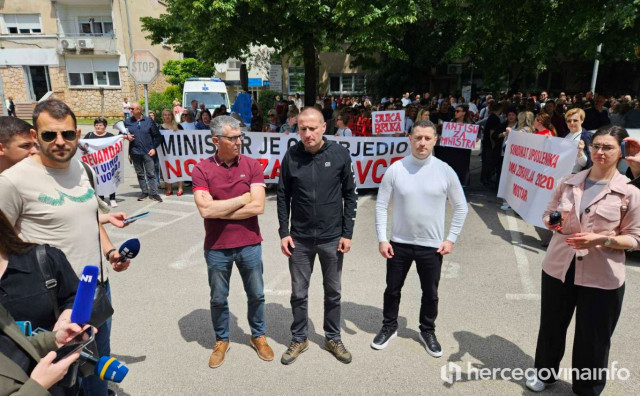 Prosvjed Zdravstvenih djelatnika u HNŽ-u