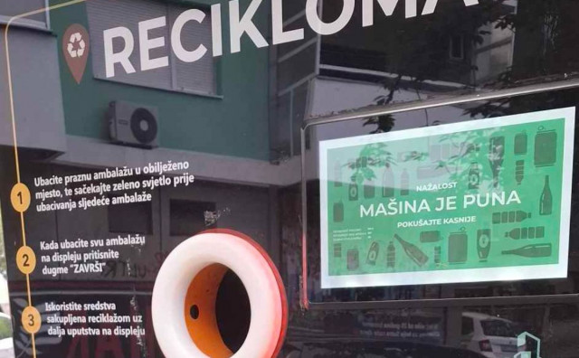 Reciklomati danima prepuni, odvoz otpada poskupio – mostarska stvarnost u jednoj slici